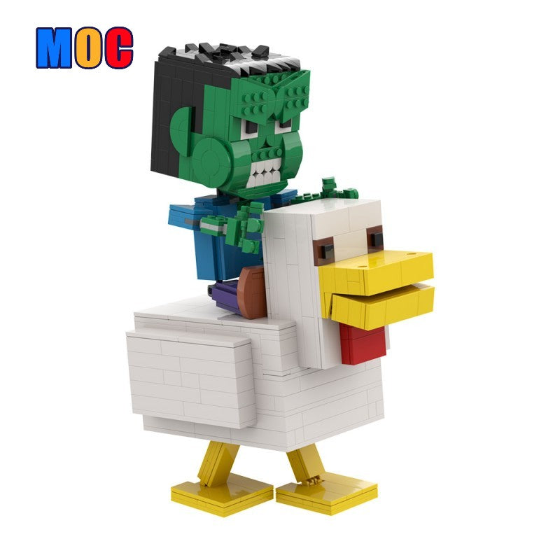 (Gobricks version) 610pcs MOC Large Chicken Jockey