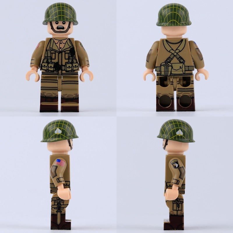 MT40-43 WWII American, French and German soldiers Air Force Minifigures