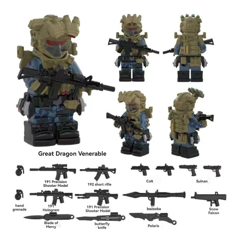 YZ00116B- YZ00127B Operation Delta Force (with black weapon