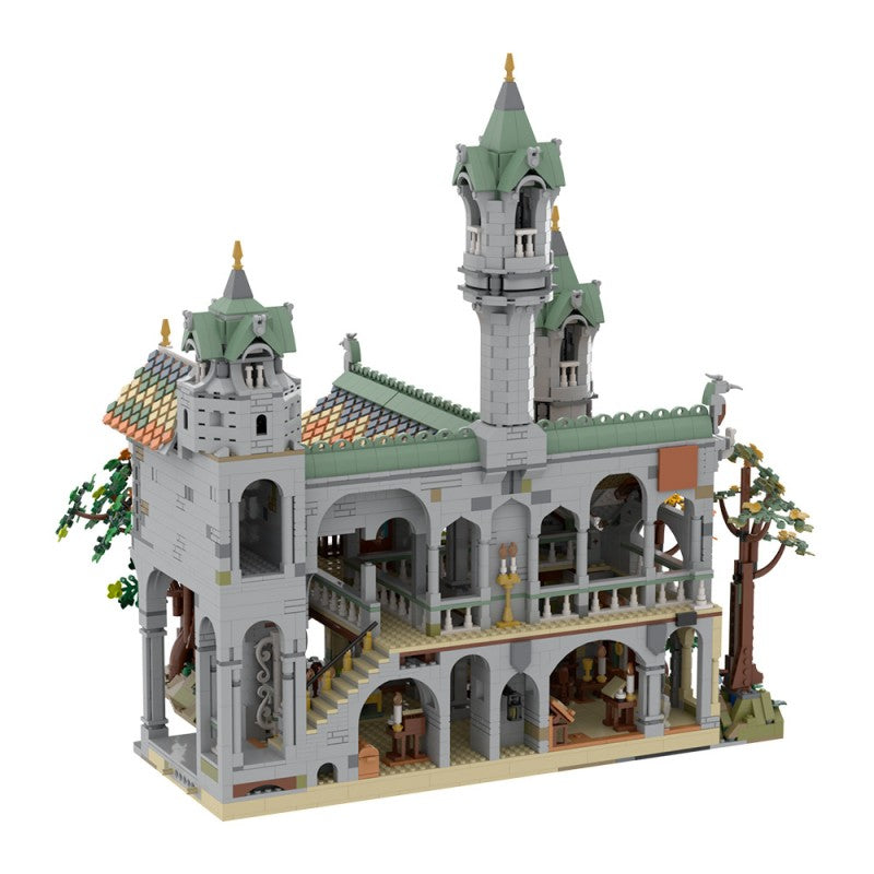 (Gobricks version) 6313pcs MOC-149444 10316 Rivendell Extension