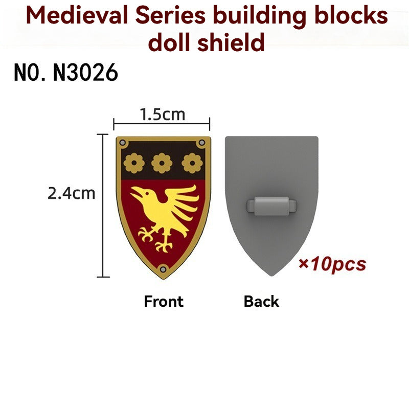 N3025-3030 Medieval Castle Shield Minifigures accessory