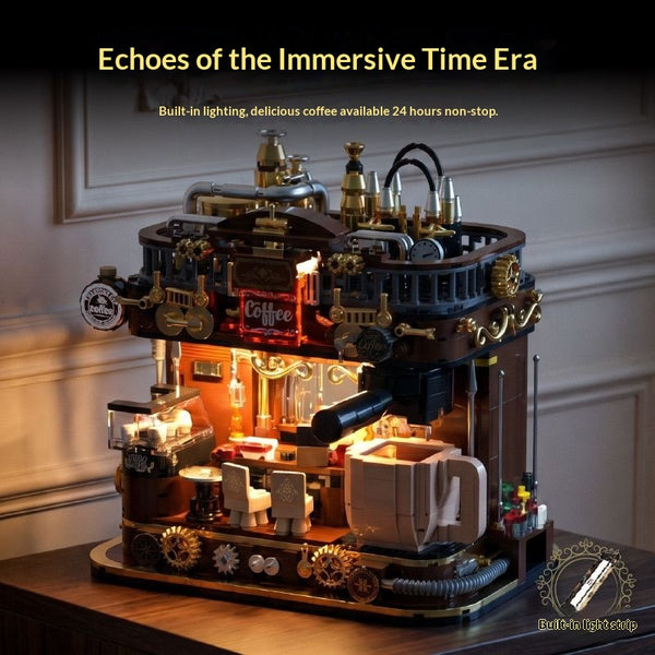 1435PCS HUIYOYOYI Vibrant Steampunk Café – Joy Bricks