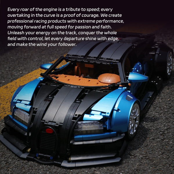 3827PCS kbox 10553 Scale Hypercar – UV Edition 1:8 – Joy Bricks