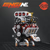 2347PCS EIKEE Y15001 V8 engine Dynamic version