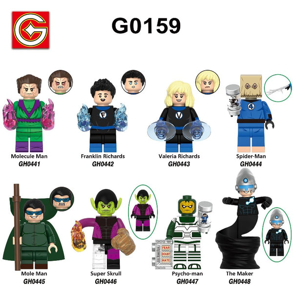 G0159 Fantastic Four Series villains Minifigures – Joy Bricks G0159 Fantastic Four Series villains Minifigures – Joy Bricks
