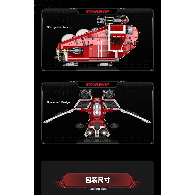 1107pcs ZAPE 98002 Republic Gunboat