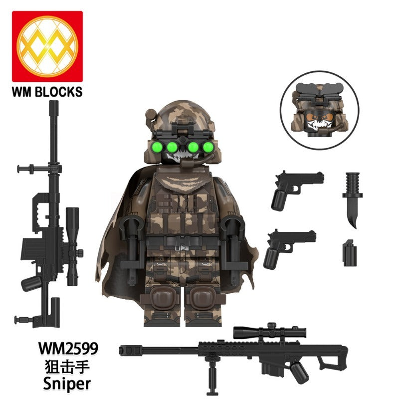 WM6168 Military Series Engineer Sniper Minifigures