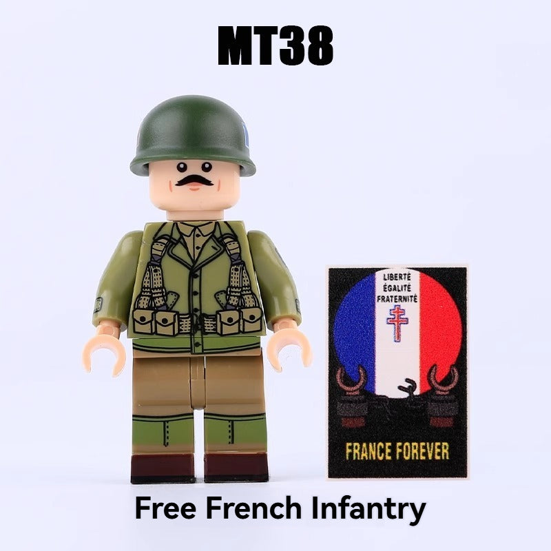 MT36-39 World War II military German, American, British and French