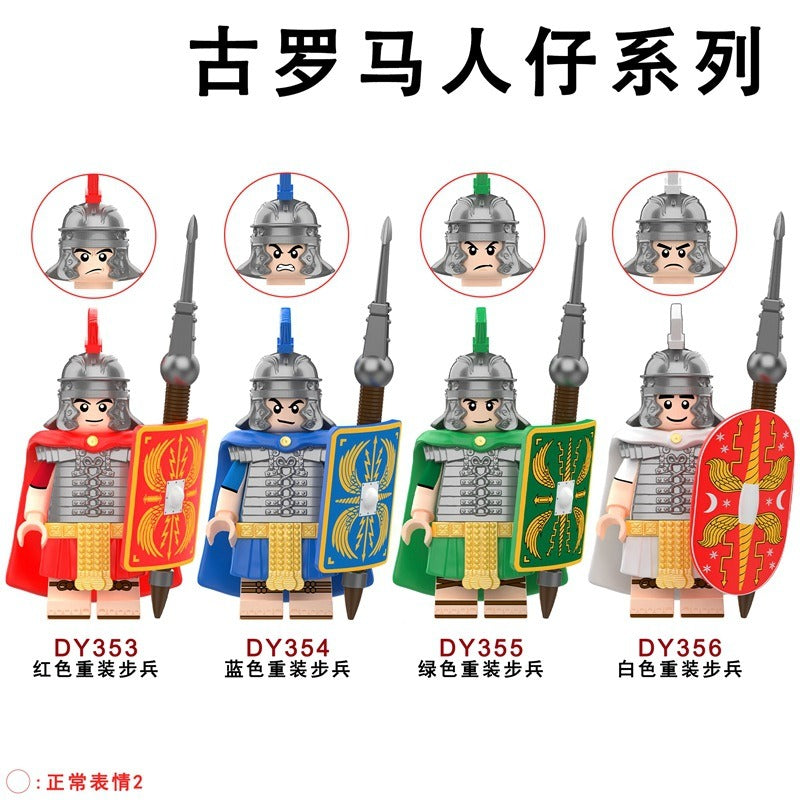 DY353-356 Middle Ages Series Heavy Infantry Soldiers Minifigures