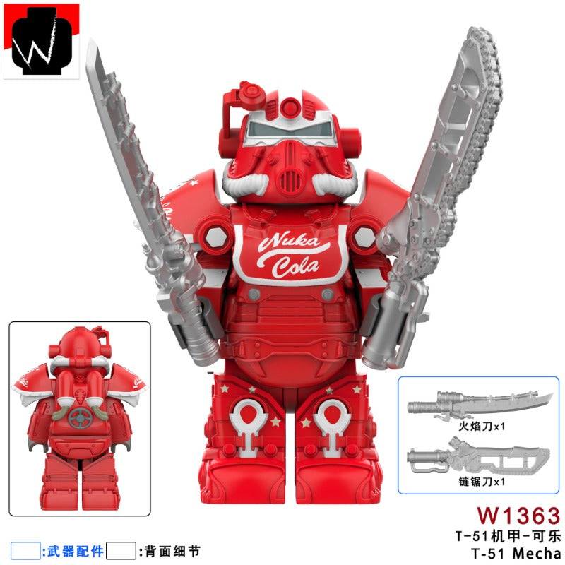 W1360-1364 Fallout: Power Armor series Minifigures – Joy Bricks