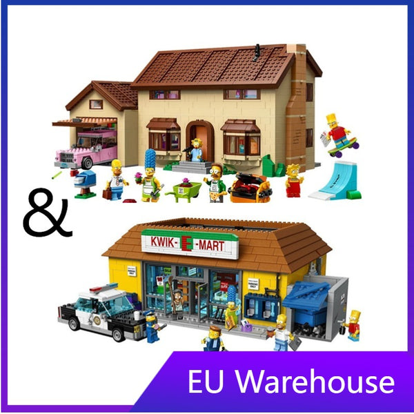 The Simpsons House(2523pcs) and The Simpsons KWIK-E The Simpsons House(2523pcs) and The Simpsons KWIK-E