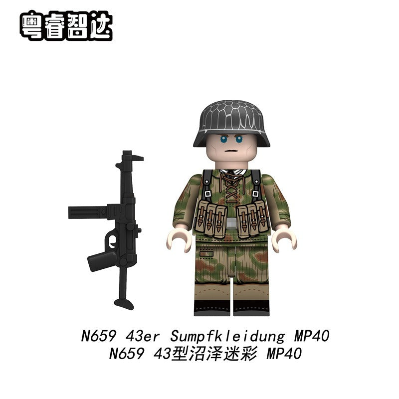 N657-660 German Air Force 43 Swamp Camouflage Minifigures – Joy Bricks