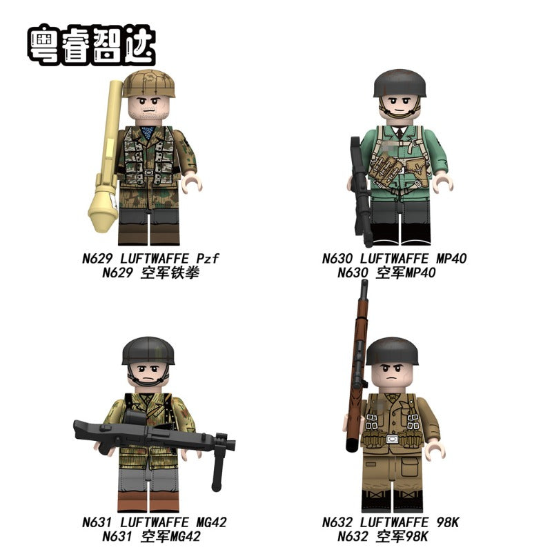 N629-632 Military Series Soldier Minifigures