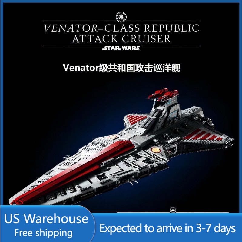 (Ship from US warehouse)  5374 pcs Venator-class Republic Attack Cruiser