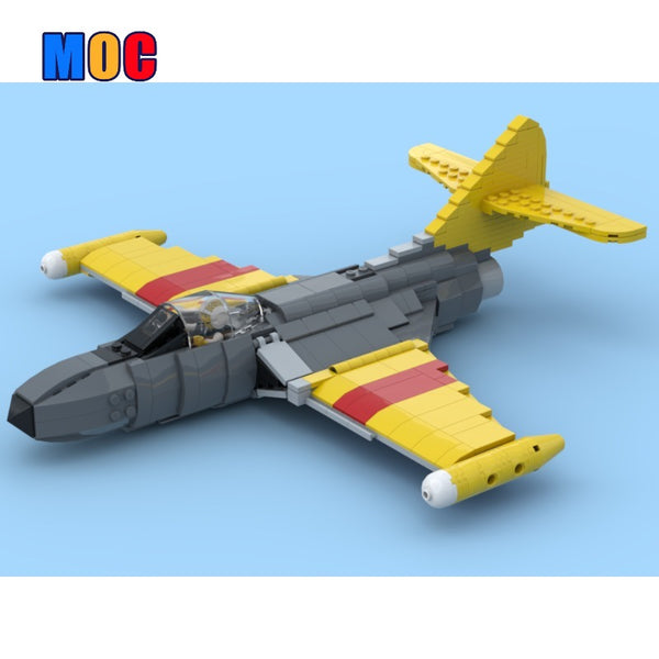 627pcs MOC-108687 Grumman F9F Panther – Joy Bricks