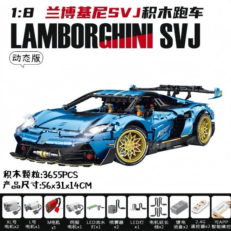 3655pcs GULY 10530 Lamborghini SVJ – Joy Bricks