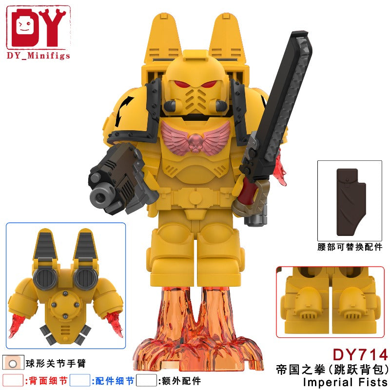 DY713-716 Warhammer Empire Terminator Star Warrior Jumping