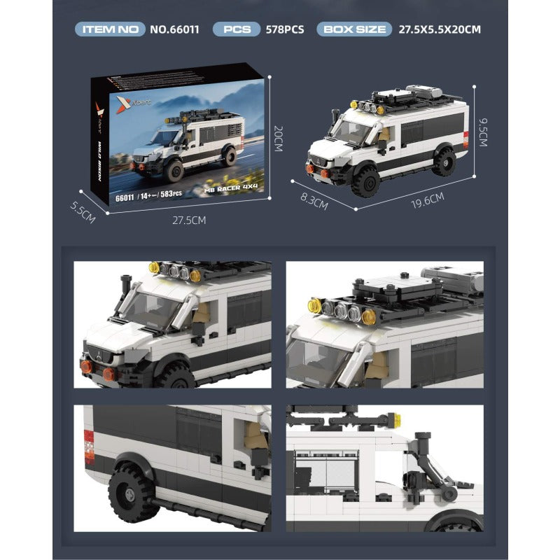 578pcs JIESTAR 66011 MB Racer 4X4