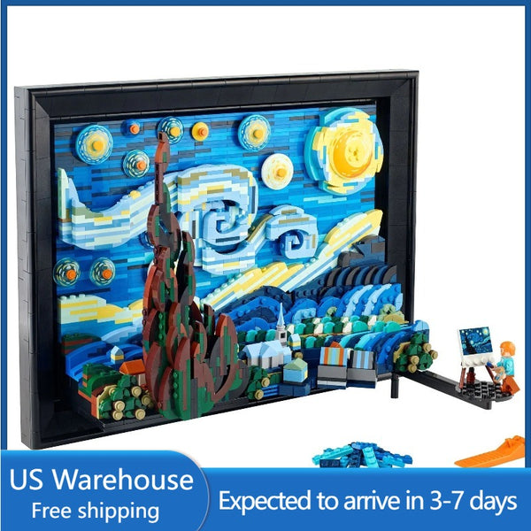Ship from US warehouse) 2316PCS Vincent Van Gogh - The Starry