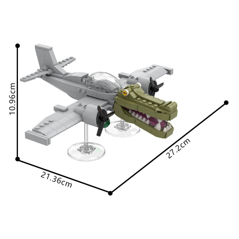 (Gobricks version)216pcs MOC AI Brain Decaying Animals-Crocodile