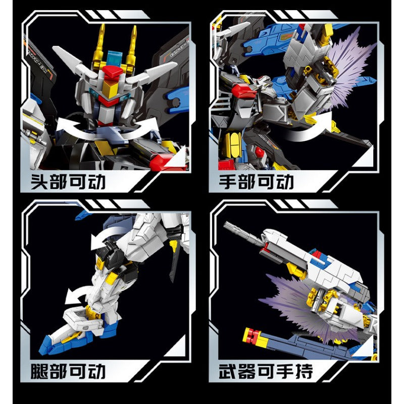 2000+pcs LY Gundam Series:Freedom Mech & Destiny Mech
