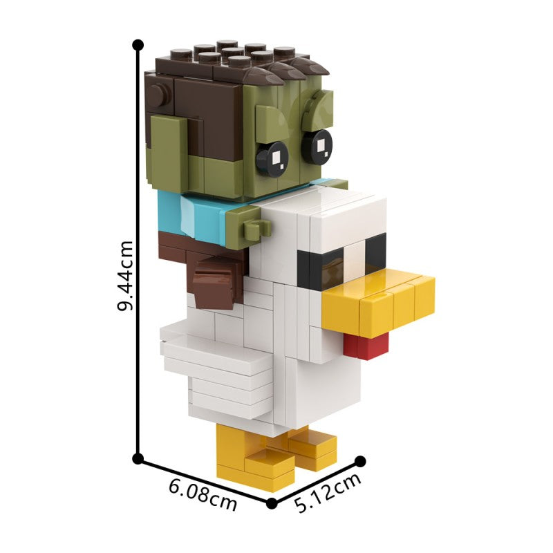 (Gobricks version) 117pcs MOC Chicken Jockey