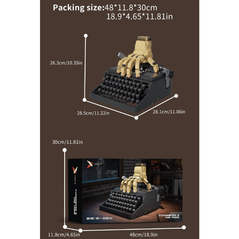 2330pcs Xbert ZY66140 Wednesday Typewriter