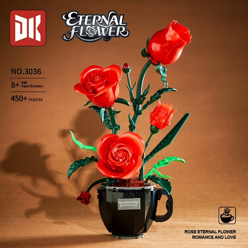 450pcs DK 3036 Coffee Cup Rose