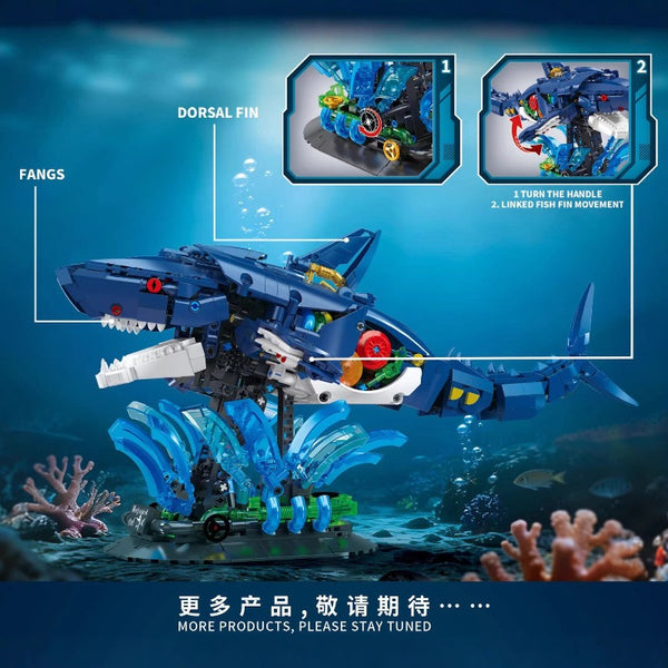 1096PCS DK Mechanical Shark/Orca – Joy Bricks