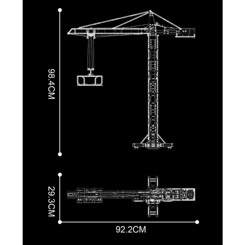 1797PCS 17004 MOULDKING  Tower Crane