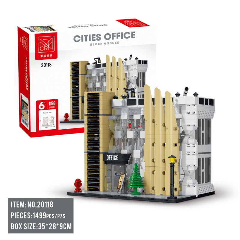 1499 pcs XMORK 20118 Cities Office