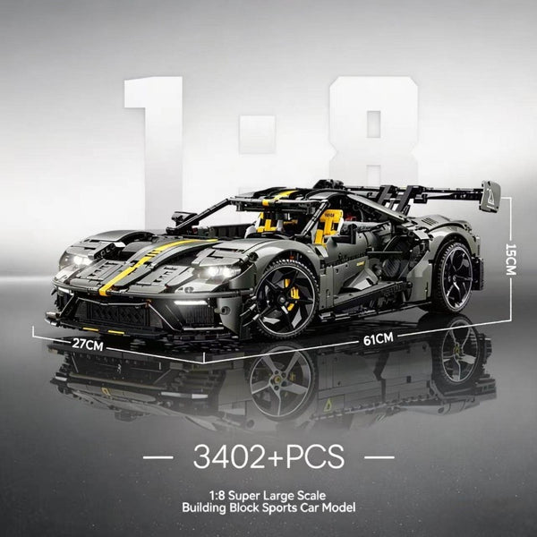 クサントロエア グラウカ C　ブラックボーイ 3402pcs GULY 10651 Supercar Series–GT Performance Supercar 1:8