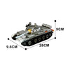 (Gobricks version) 1035pcs MOC Tank World German T-55A Medium Tank