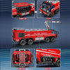 6653+pcs Mouldking 19004S Pneumatic airport fire extinguishing and rescue vehicle