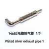 4pcs Chrome Engine Exhaust Pipe Building Blocks Parts