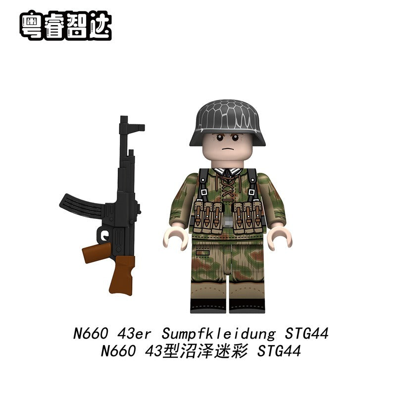 N657-660 German Air Force 43 Swamp Camouflage Minifigures – Joy Bricks