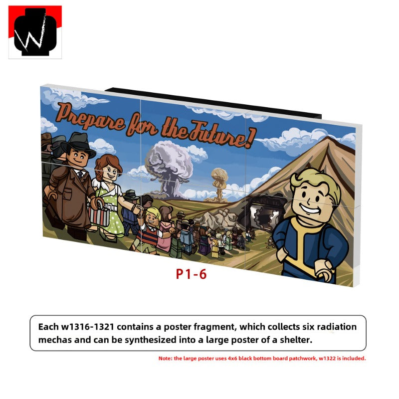 W1314-1322 Fallout: Power Armor series Minifigures