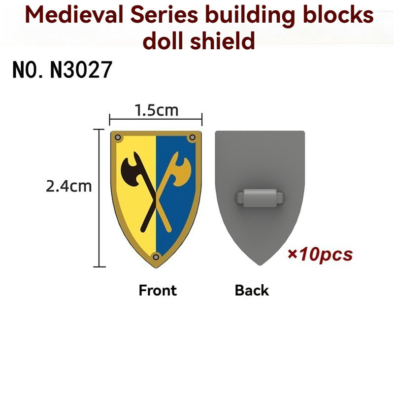 N3025-3030 Medieval Castle Shield Minifigures accessory