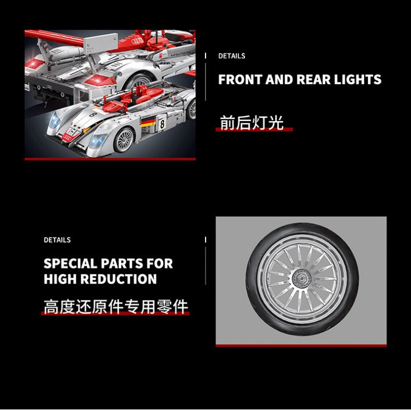 2426 pcs YC-23044 Audi R8 LMP 2000  1:10