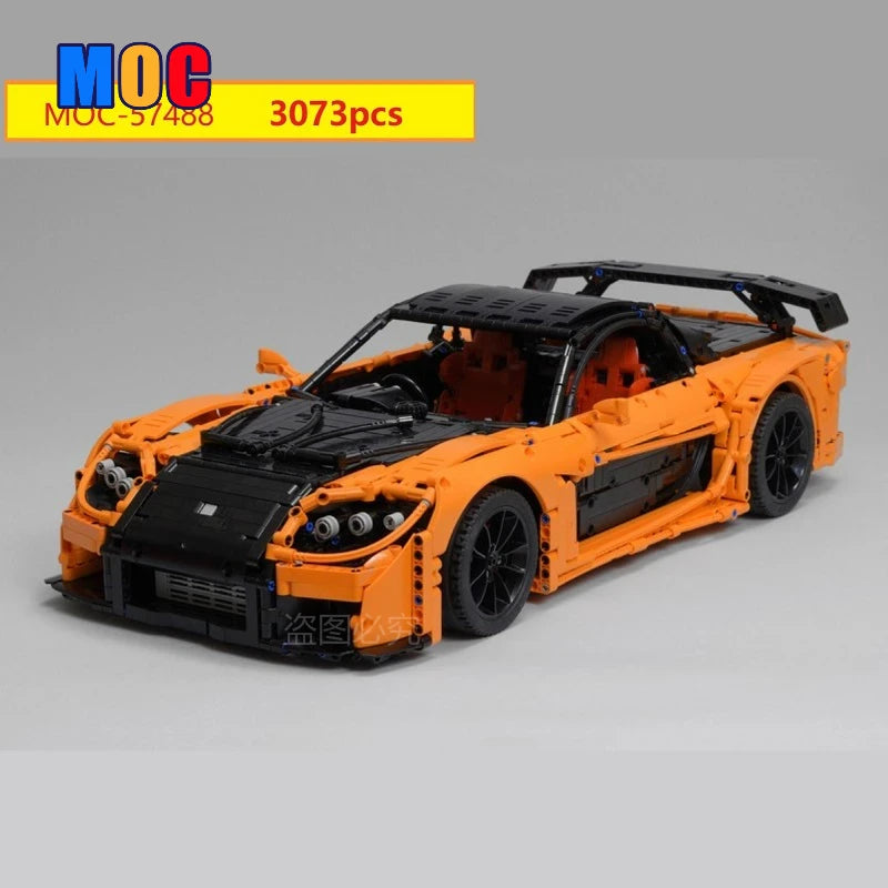 3069PCS MOC-57488 Han's Mazda RX-7 VeilSide Fortune (1:8)