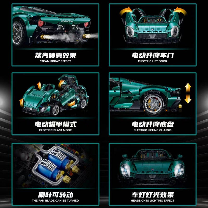 4208pcs GULY 10621 Alfa Romeo (Electroplating Limited Edition)