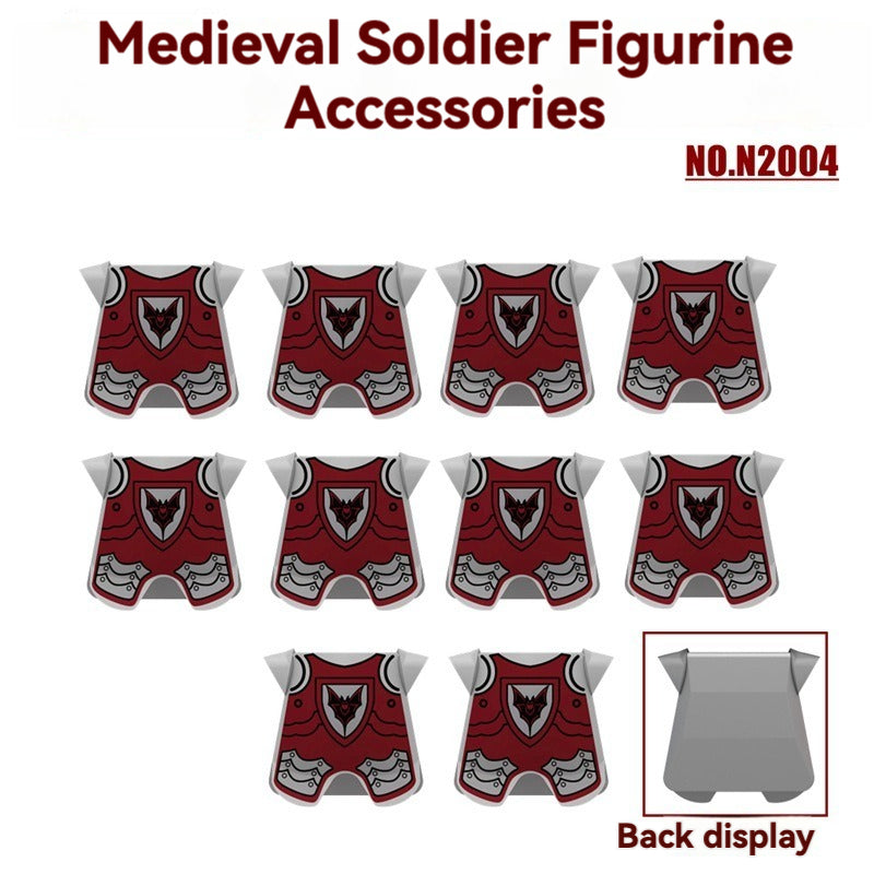 10pcs N2001-N2006  Medieval Soldier Minifigure Accessories