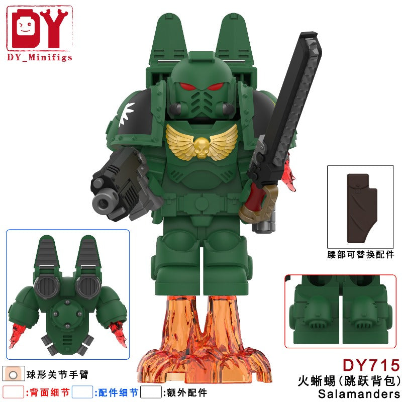 DY713-716 Warhammer Empire Terminator Star Warrior Jumping