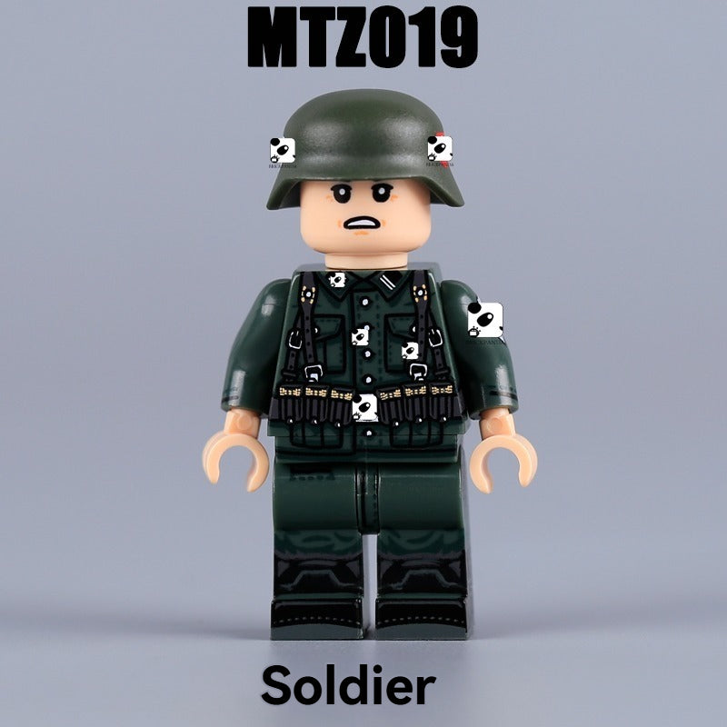 MTZ019-022 World War II military police soldier Minifigures