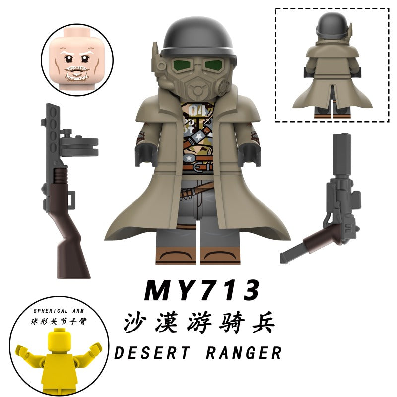 mini 甲冑 Medieval Knight Wolf Swordsman Weapon Military Bricks Compatible