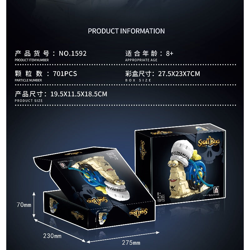 701 pcs DK 1592 Luo Den Den Mushi