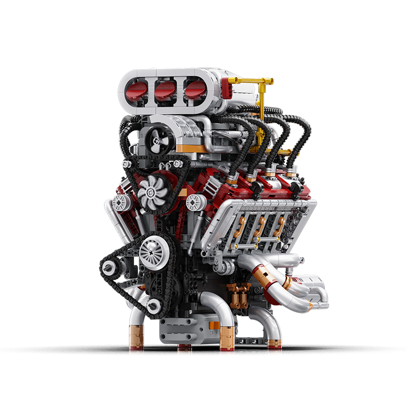 2347PCS EIKEE Y15001 V8 engine Dynamic version