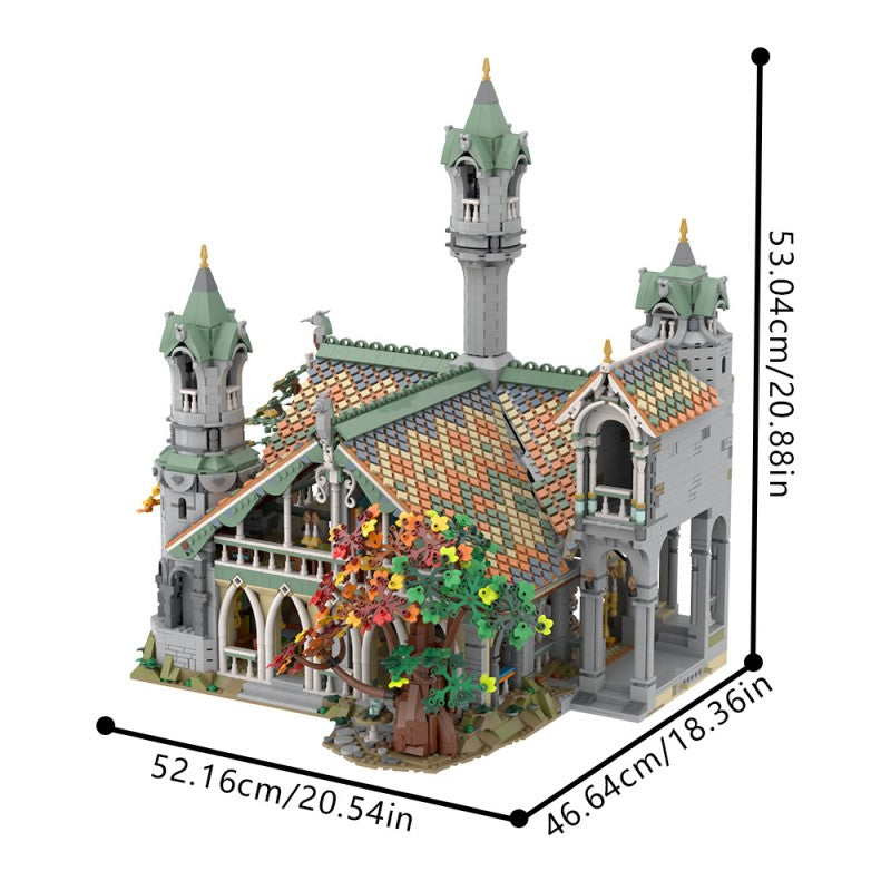 (Gobricks version) 6313pcs MOC-149444 10316 Rivendell Extension