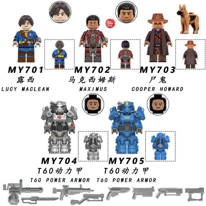 MY701-705 Fallout series Minifigures – Joy Bricks