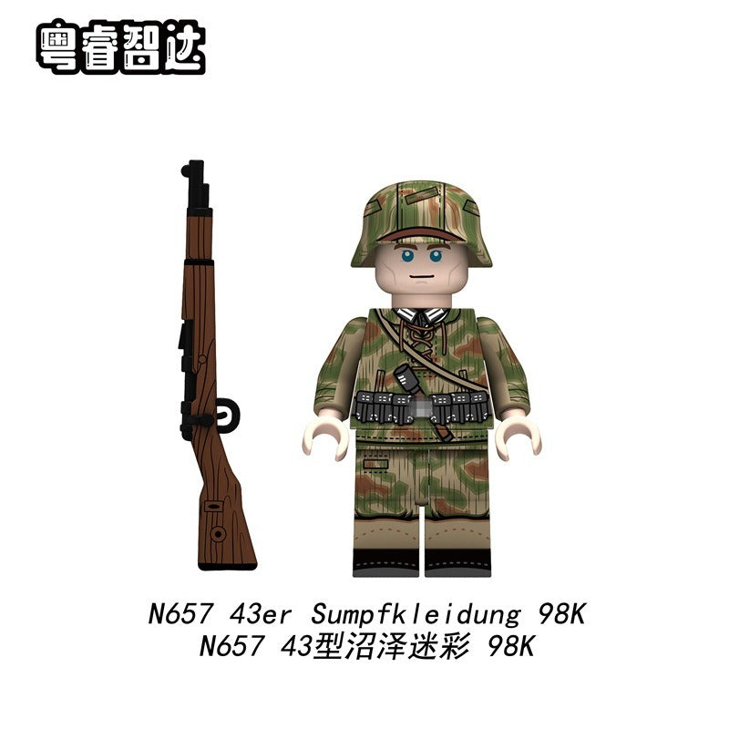 N657-660 German Air Force 43 Swamp Camouflage Minifigures